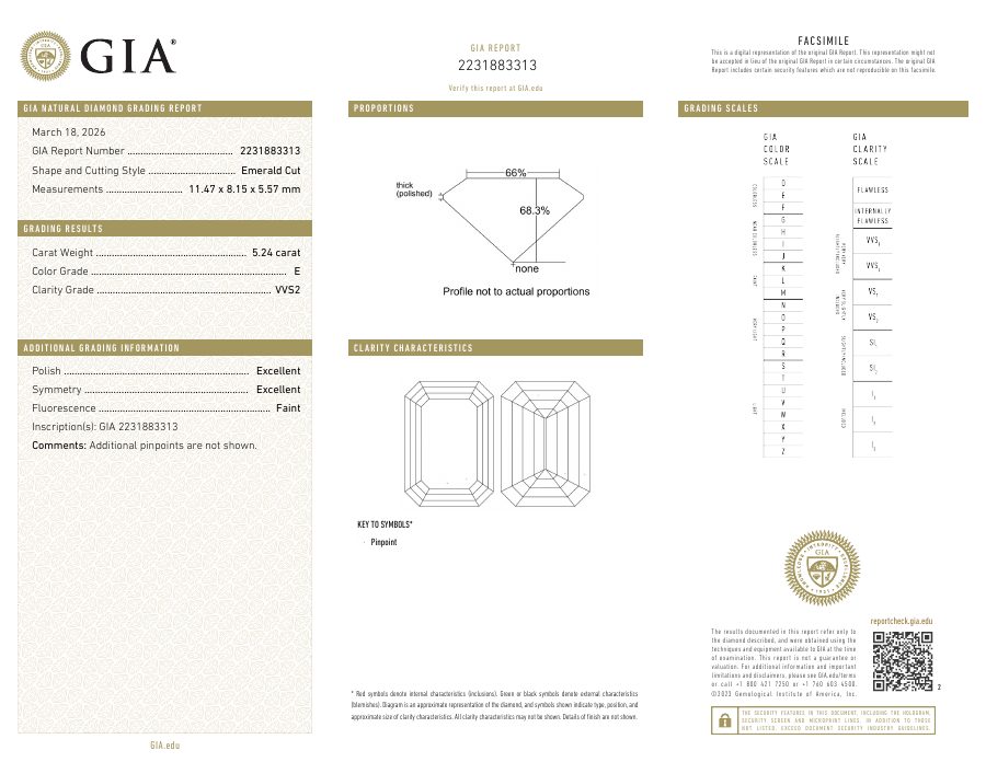 GIA certificate 2231883313